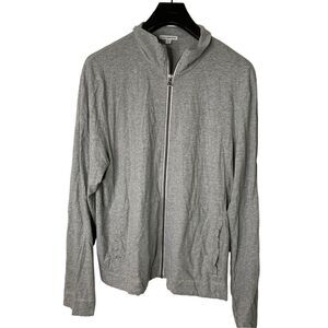 Standard James Perse 100% cotton full zip sweatshirt gray men’s size 4 MJH2200